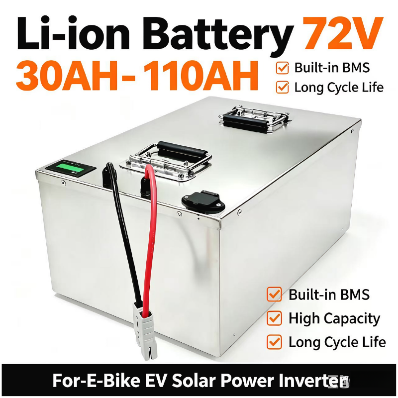 72V 40Ah Lifepo4 Battery Pack - Baterai Lithium 72V 110Ah dengan Opsi