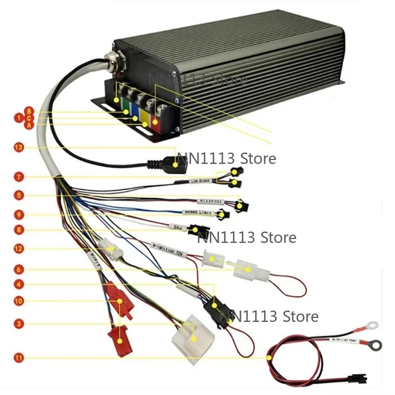 Kontroler Ebike Sabvoton 72V 1 - 72V 100A Sabvoton Controller ulasan dan harga