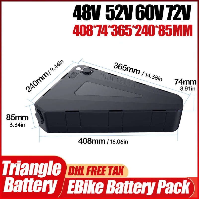 Sepeda Listrik 60v 72v Baterai - 72V 50Ah 21700 Lithium Battery ulasan dan harga