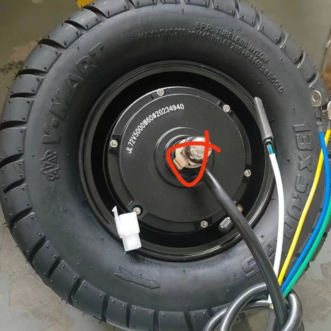 Motor Hub Roda Penggerak Skute - 13 Inch 72V 5000W Brushless Motor ulasan dan harga