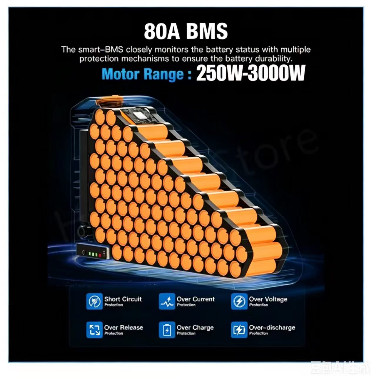 Sepeda Listrik 36v 48v 52v 200 - 72V 50Ah 21700 Lithium Battery ulasan dan harga