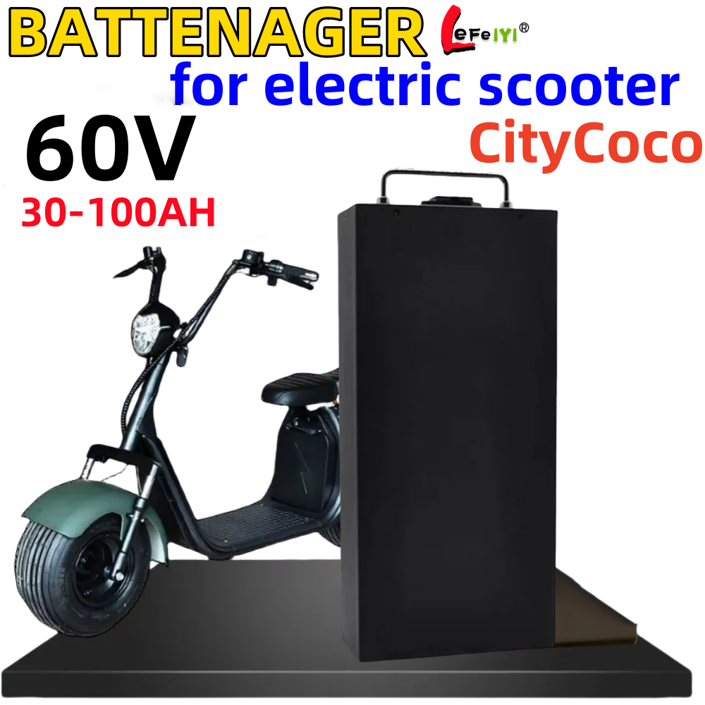 Baterai Lithium 18650 Tahan Ai - 60V 50Ah Electric Scooter Battery ulasan dan harga