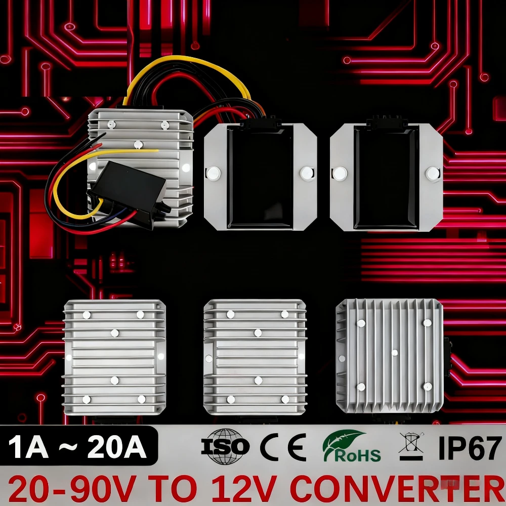 Konverter DC-DC Step Down 20-9 - 72V 15A Fast Charger ulasan dan harga