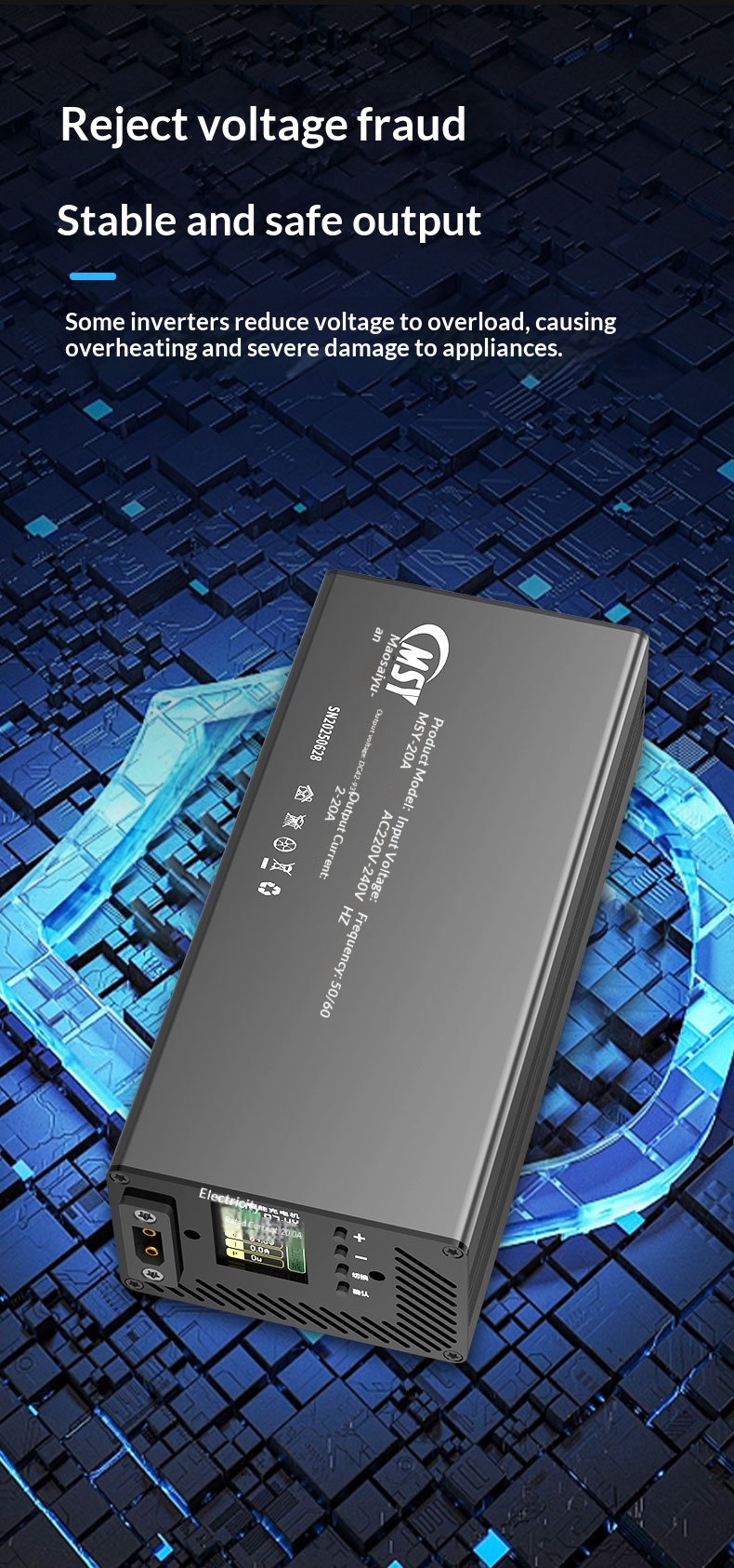Pengisi Daya Dapat Diatur 10-9 - 84V 20A Smart Charger ulasan dan harga
