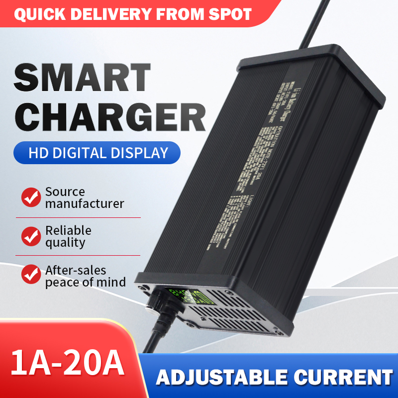 Pengisi Daya Baterai Lithium 7 - 72V 15A Fast Charger ulasan dan harga
