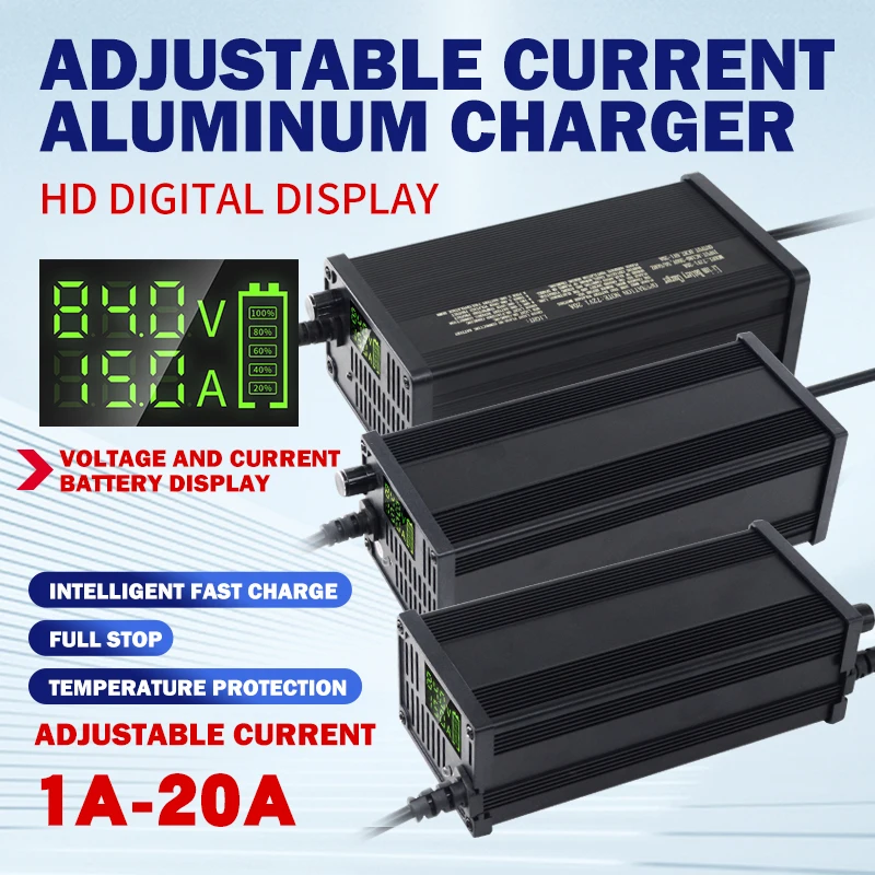 Pengisi Daya Baterai Lithium 7 - 72V 15A Fast Charger ulasan dan harga